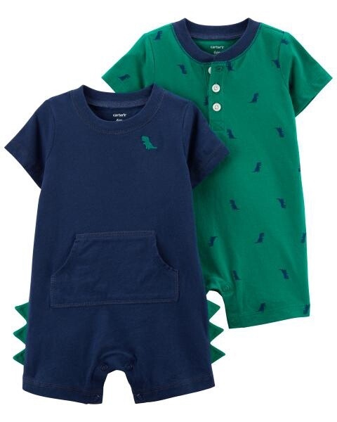 2 Pack 1 Piece Navy Dino