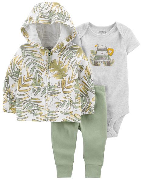 3 Piece Little Tropical Jacket Set