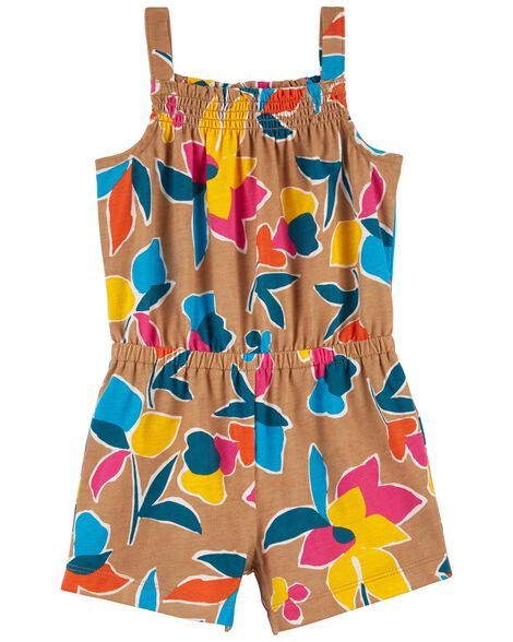 Brown Floral Jumpsuit