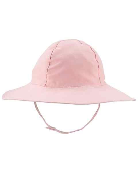 Reversible Toddler Sun Pink and White Hat