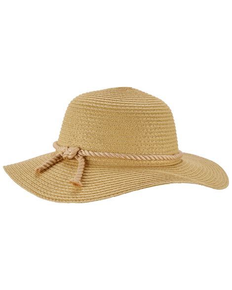 Toddler Straw Hat with Rope