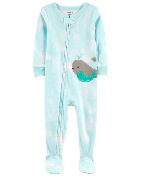 Blue Whale Tie Dye Baby Grow