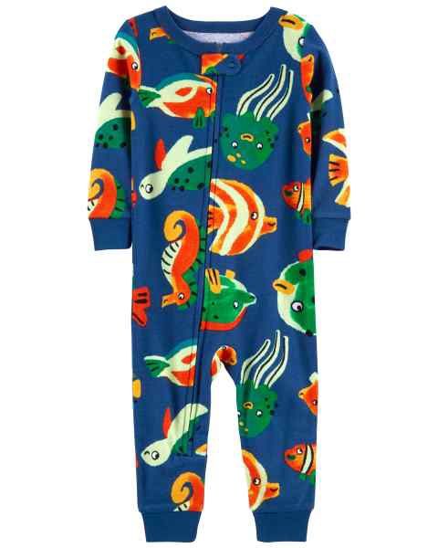 Toddler 1-Piece Sea Creatures  Footless Pajamas