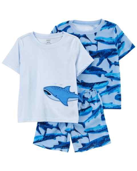 Blue Shark Toddler Pajamas