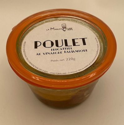 POULET FRICASSÉE AU VINAIGRE BALSAMIQUE