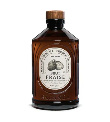 SIROP FRAISE BRUT – BIO – BACANHA