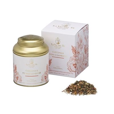 VIA DEL TE - TISANE CURCUMA & FLEUR DE SUREAU VIA DEL TE - TISANE CURCUMA & FLEUR DE SUREAU