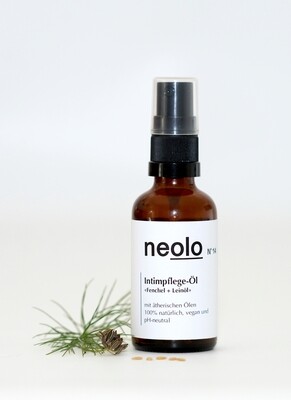 NEOLO • INTIMPFLEGE-ÖL «Fenchel & Leinöl» bei Scheidentrockenheit (vaginaler Atrophie) mit idealem Infektionsschutz