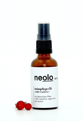 NEOLO • INTIMPFLEGE-ÖL für den Mann «wilde Cranberry» bei sehr trockener, rauer Vorhaut und Eichel