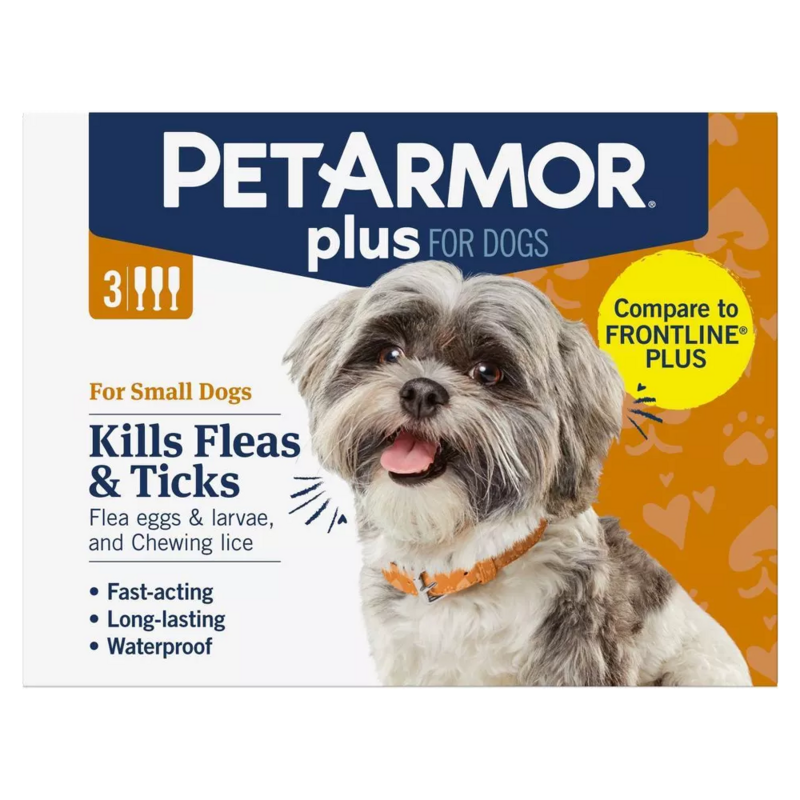 PetArmor Plus Flea and Tick for Dogs 5 - 22lb - 3 Month Supply