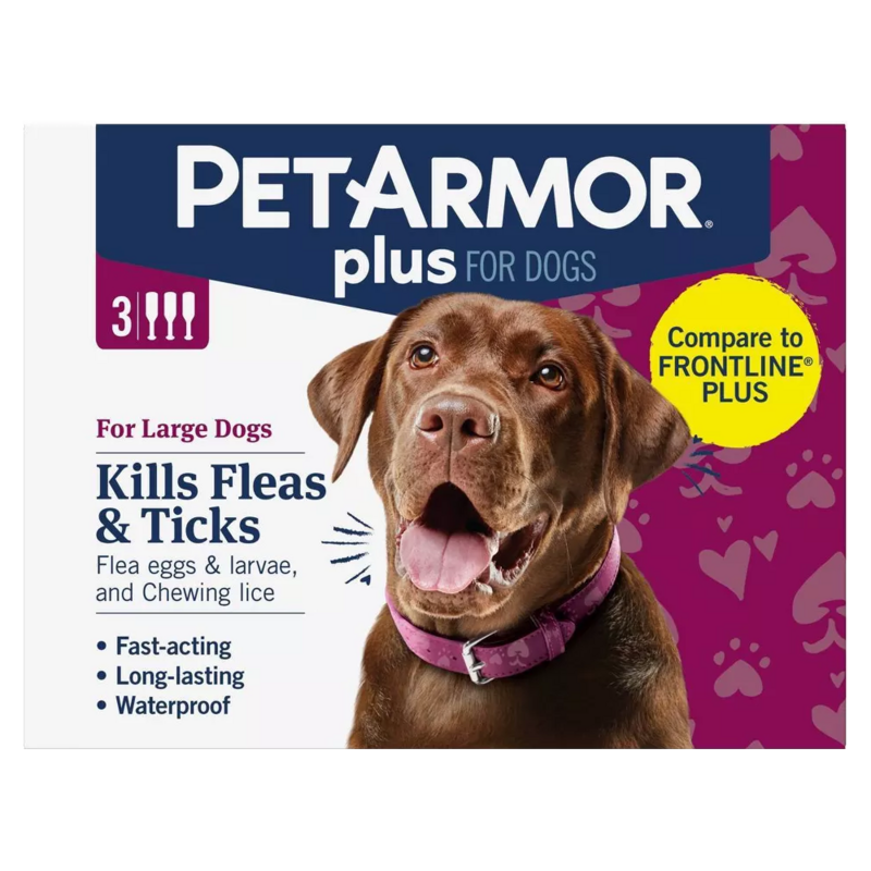 PetArmor Plus Flea and Tick for Dogs 45 - 88lb - 3 Month Supply