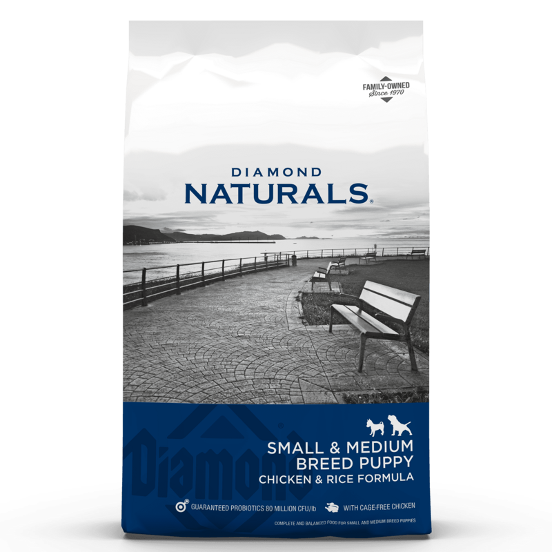 Diamond Naturals Small &amp; Medium Breed Puppy Chicken &amp; Rice 18 lb