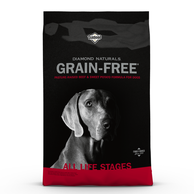 Diamond Naturals Grain Free Beef &amp; Sweet Potato 28 lb