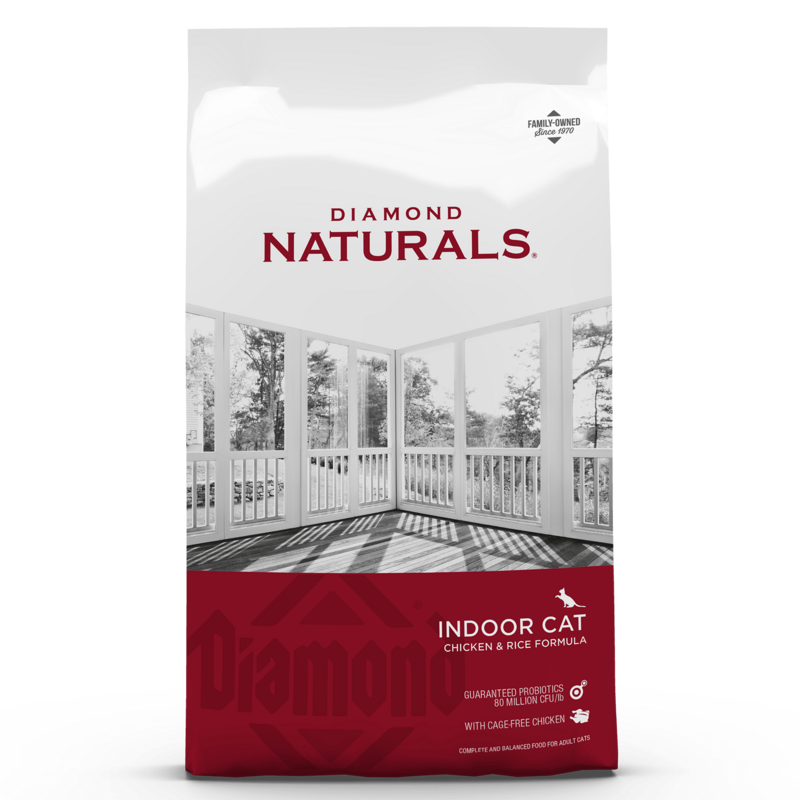 Diamond Naturals Indoor Cat Chicken &amp; Rice 18 lb