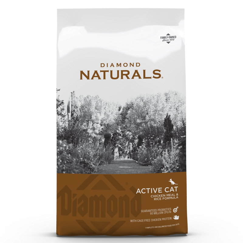 Diamond Naturals Active Cat Chicken Meal &amp; Rice 18 lb