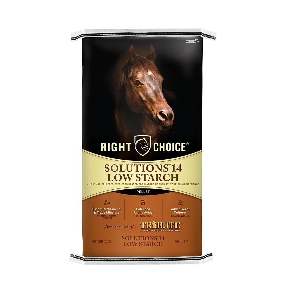 Right Choice Solutions® 14 Low Starch Pellet Horse Feed 50 lb