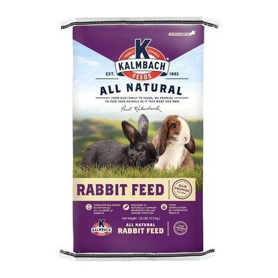 Kalmbach 15% Pelleted Rabbit Feed 25 lb Liberty Farm Home Garden Galion OH