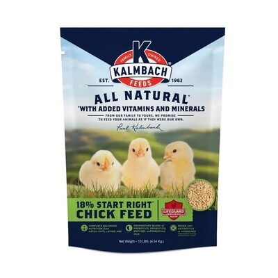 Kalmbach 18% Start Right® Chick Feed 10 lb Liberty Farm Home Garden Galion OH