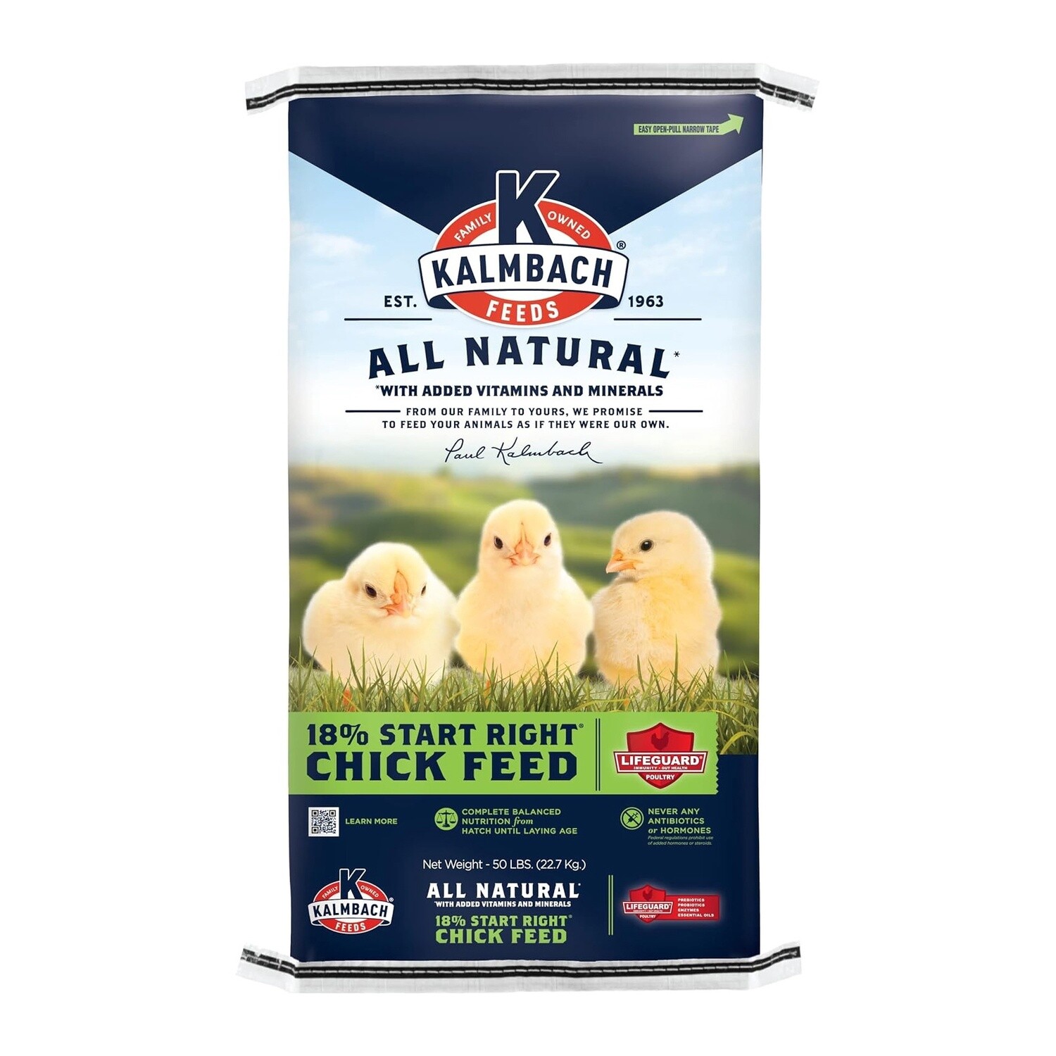 Kalmbach 18% Start Right® Chick Feed 50 lb