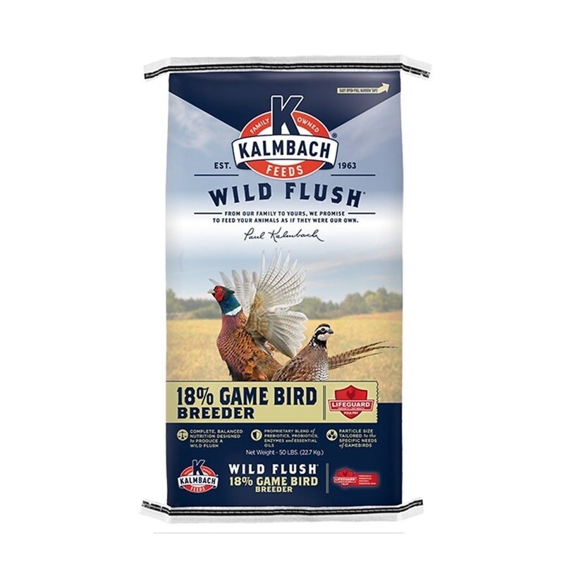 Kalmbach 18% Game Bird Breeder Mini Pellets 50 lb
