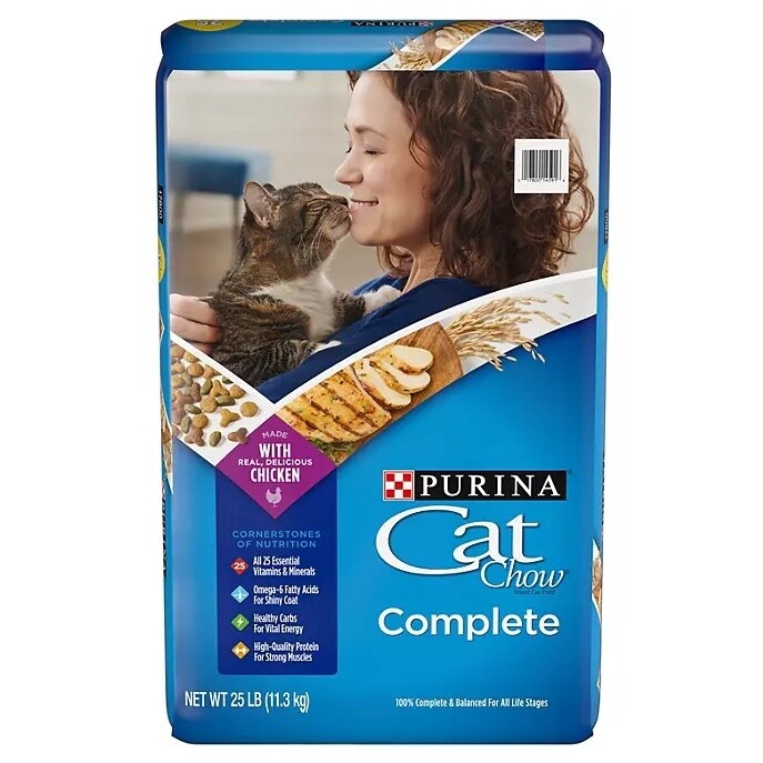 Cat Chow Complete with Real Chicken Cat Food 25 lb