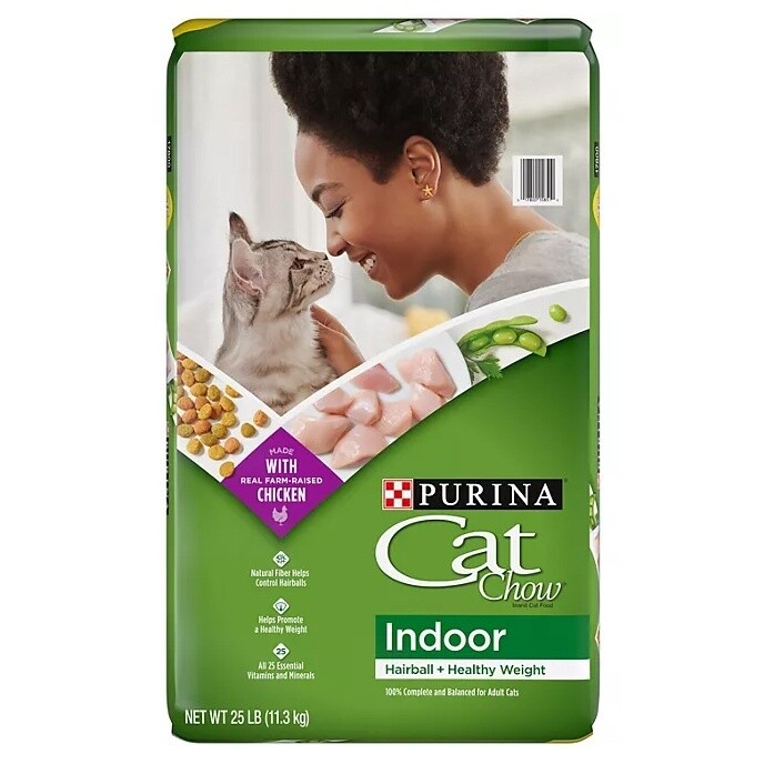 Cat Chow Indoor Hairball &amp; Healthy Weight Cat Food 25 lb