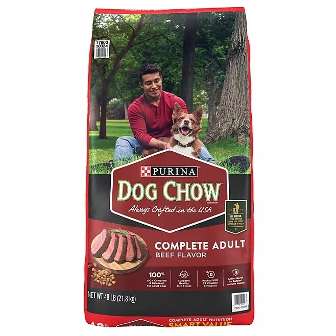 Purina Dog Chow Complete Adult Beef Flavor Dog Food 48 lb