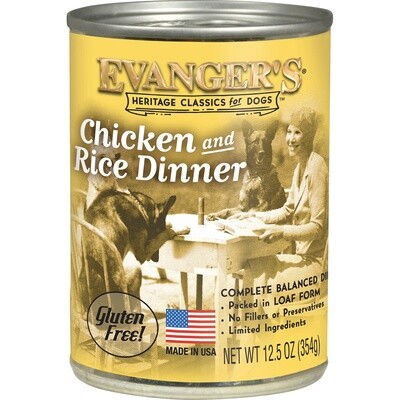 Evanger's Heritage Classic Canned Chicken & Rice Dinner 12.5 oz