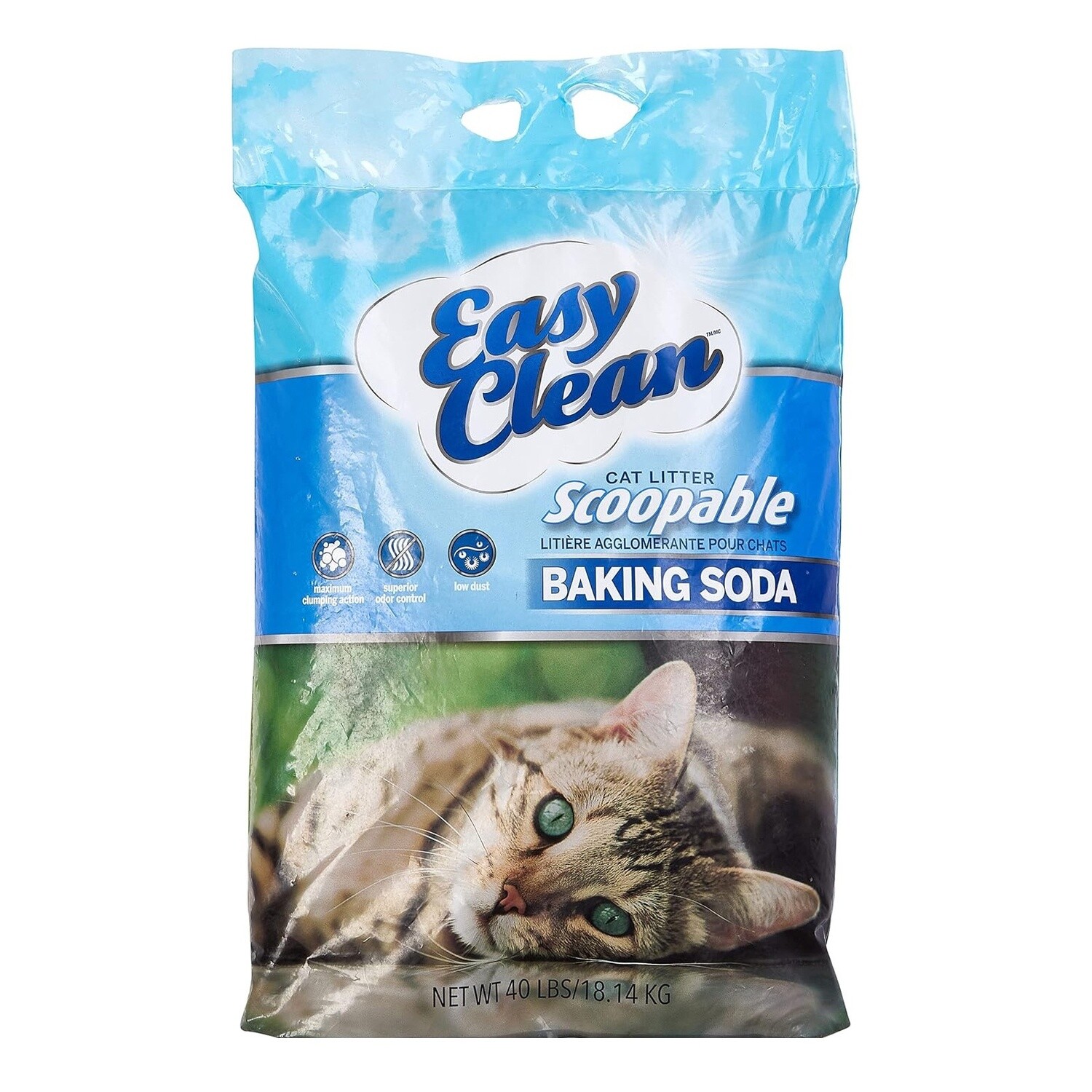 Easy Clean Baking Soda Clumping Cat Litter 40 lb