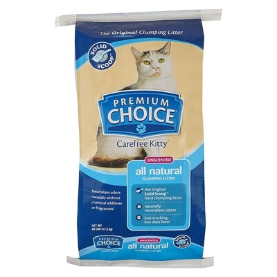 Premium Choice Scoopable Cat Litter 25 lb