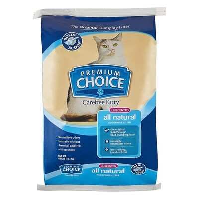 Premium Choice Scoopable Cat Litter 50 lb