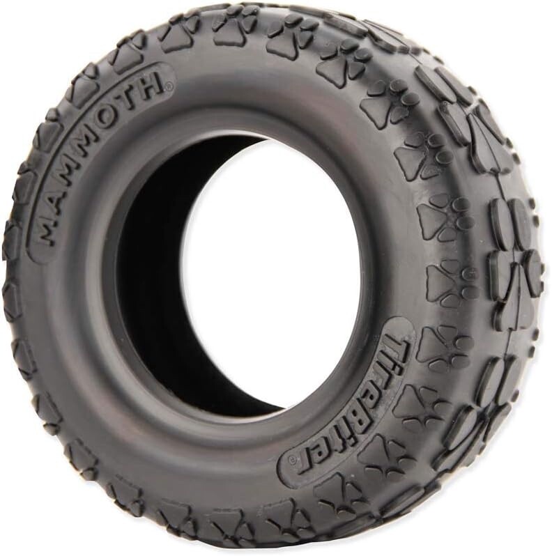 Mammoth TireBiter Natural Rubber Dog Toy Large 6 in