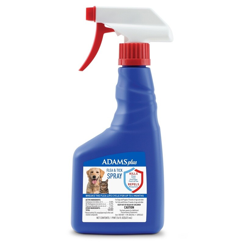 Adams Plus Flea &amp; Tick Spray 32 oz