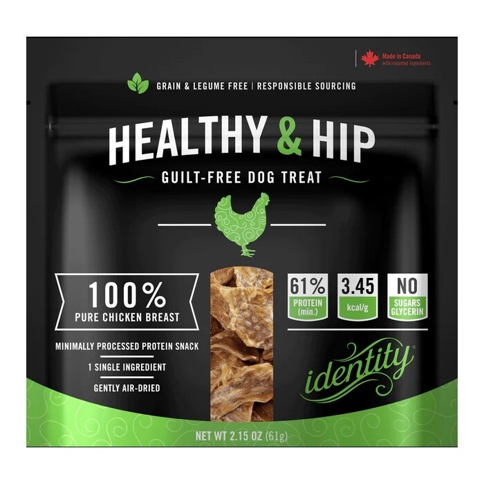 Healthy & Hip 100% Pure Air-Dried Chicken Breast Dog Treats 2.15 oz