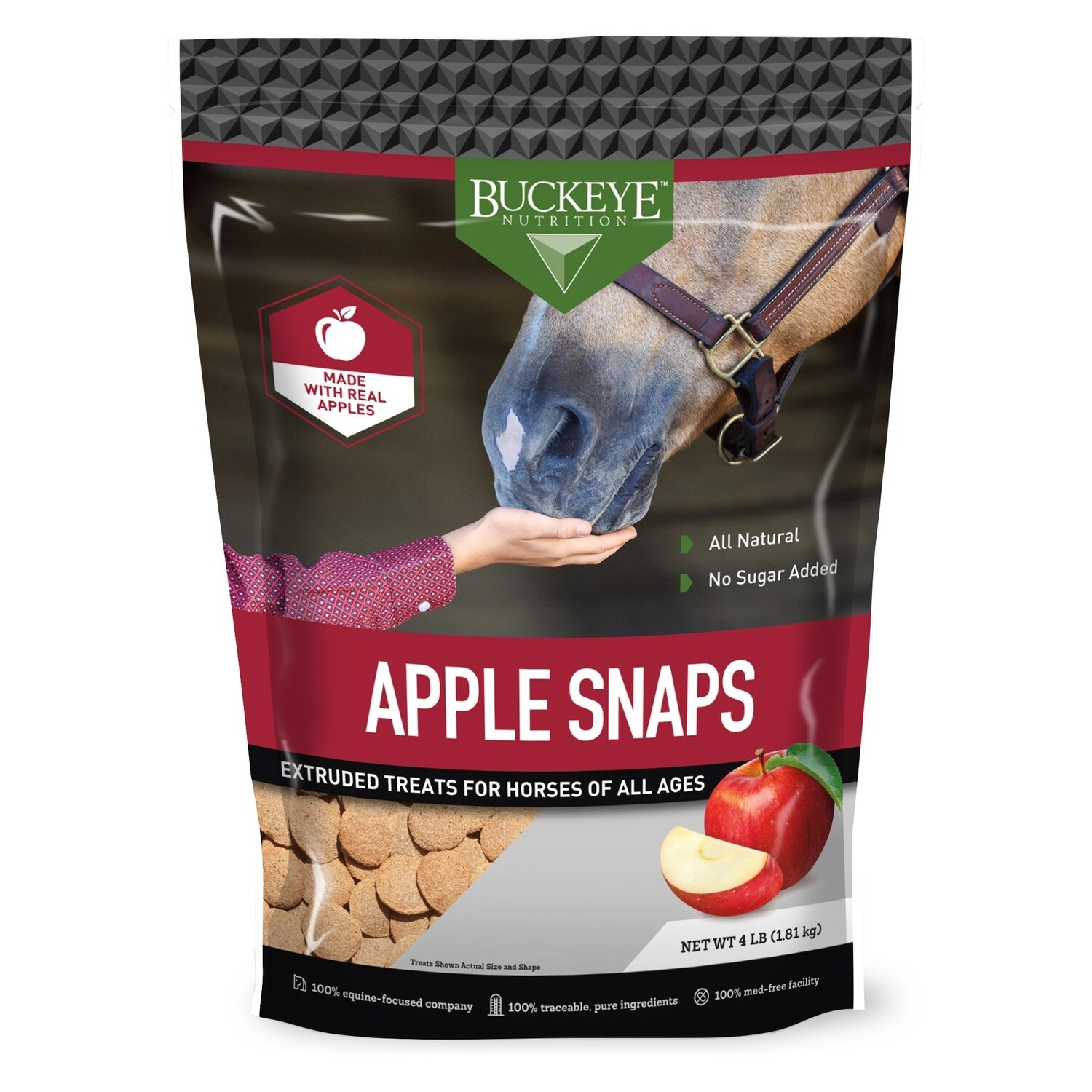 Buckeye Nutrition All Natural Apple Snap Treats 4 lb