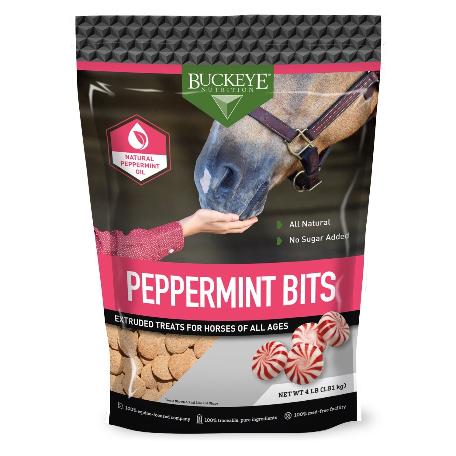 Buckeye Nutrition All Natural Peppermint Bits Treats 4 lb