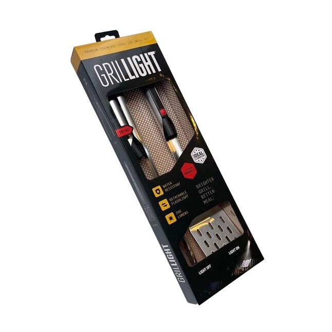 Grillight 2-Pack Stainless Steel Tool Set
