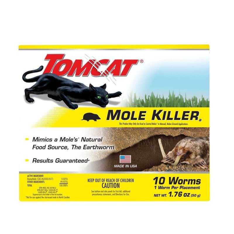 Tomcat Worm-Shaped Mole Killer 10 Pack