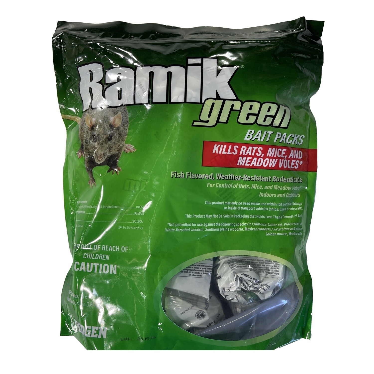 Ramik® Green Bait Packs (16 x 4 oz) 4 lb
