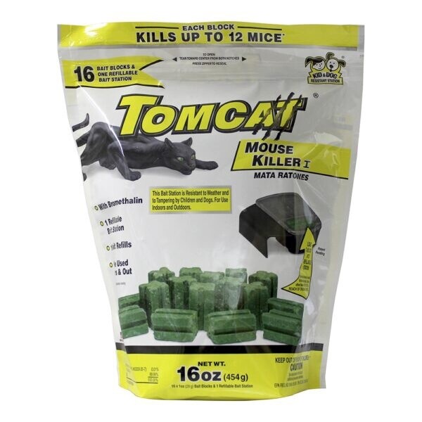 Tomcat Mouse Killer Refillable Bait Station 16ct