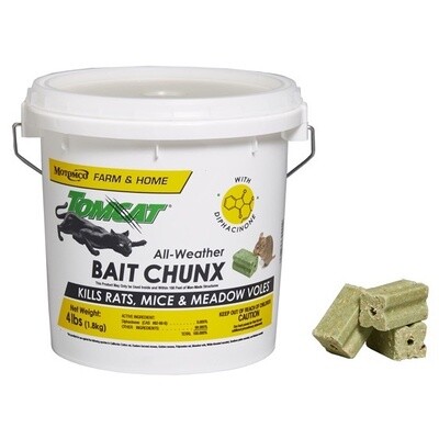 Tomcat All-Weather Bait Chunx Pail 4 lb