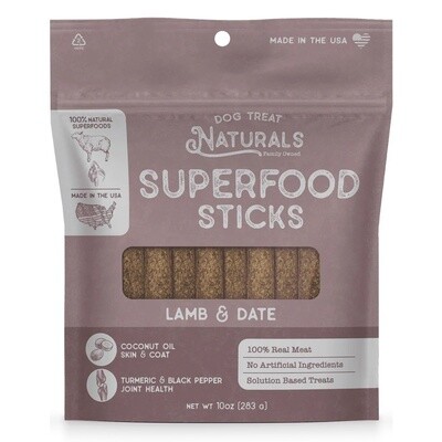 Dog Treat Naturals Lamb & Date Superfood Sticks 10 oz