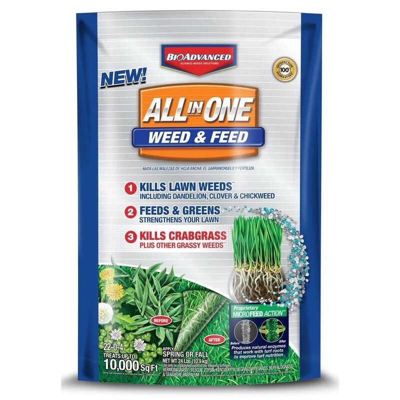 BioAdvanced All-In-One Weed &amp; Feed Granules, 10M , 24 lb