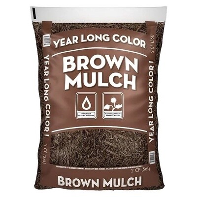 Brown Mulch 2 Cu Ft