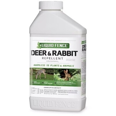 Liquid Fence Deer and Rabbit Repellent Concentrate 32 oz