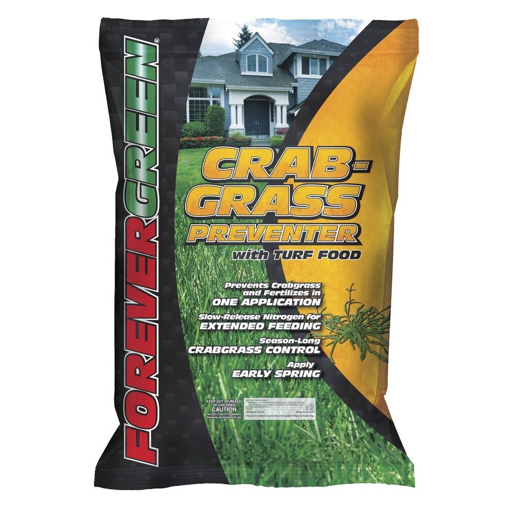 FOREVER GREEN® Crabgrass Preventer with Turf Food Lawn Fertilizer - 10,000 sq. ft. - 32 lb