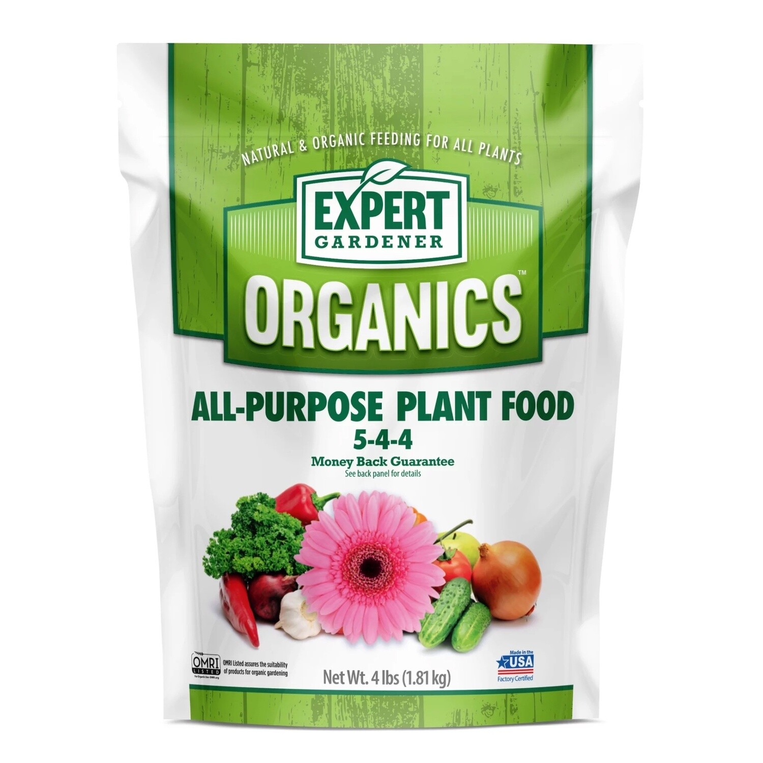 Expert Gardener Organic All-Purpose Plant Food Fertilizer 4 lb