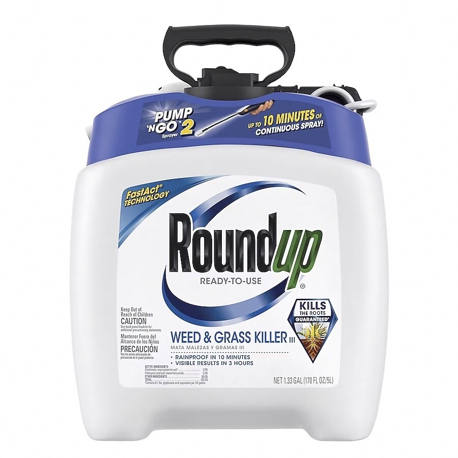 Roundup Pump-N-Go Pump Spray Weed and Grass Killer - 1.33-Gallon