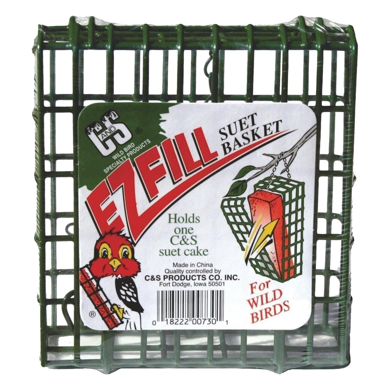 C&amp;S Green E-Z Fill Suet Basket