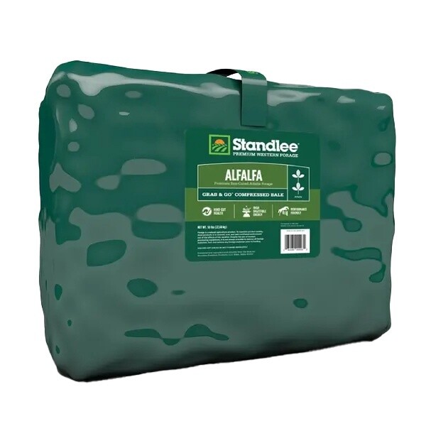 Standlee Premium Alfalfa Grab &amp; Go Compressed Bale 50 lb